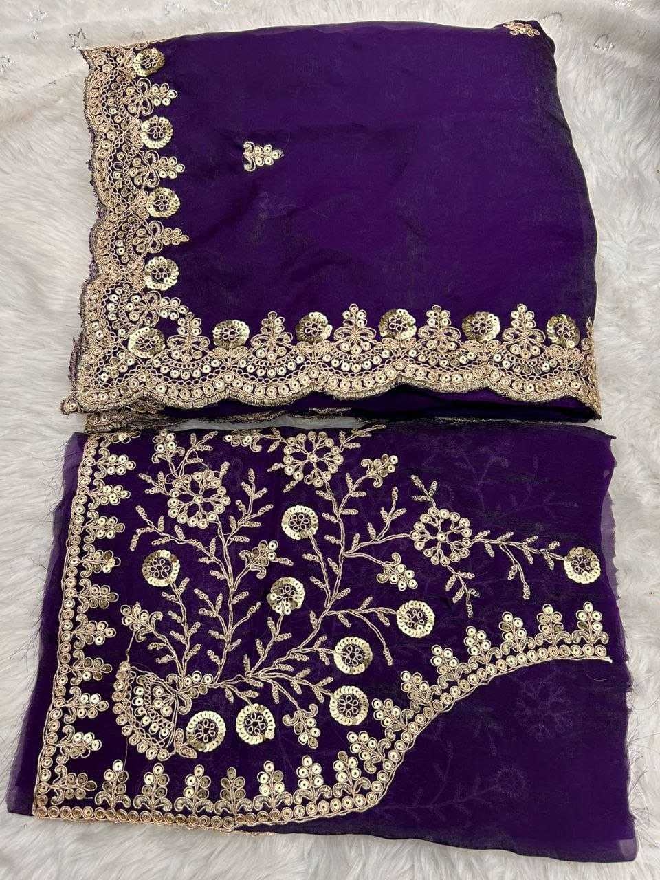 Blooming Party Wear Silk Saree