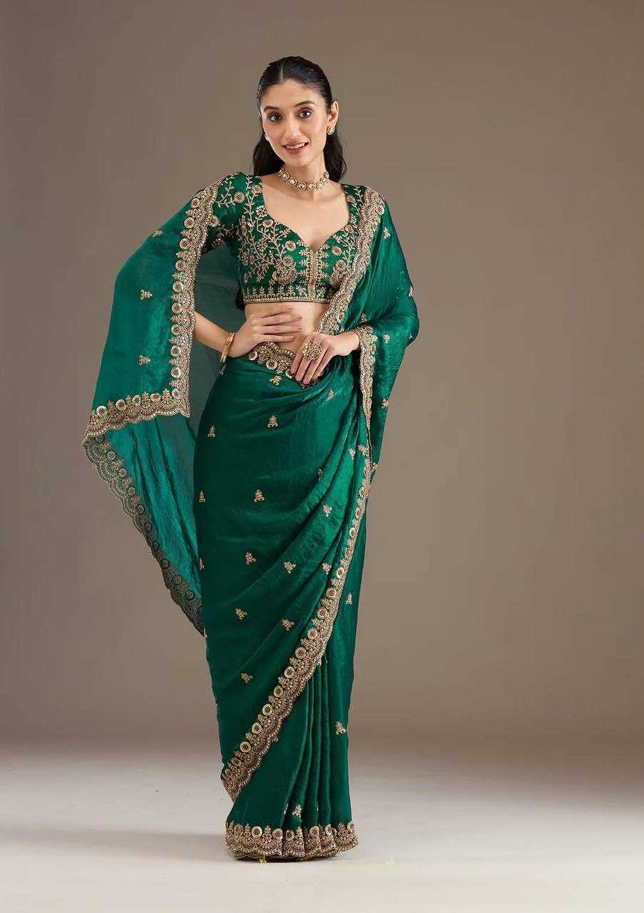 Blooming Party Wear Silk Saree