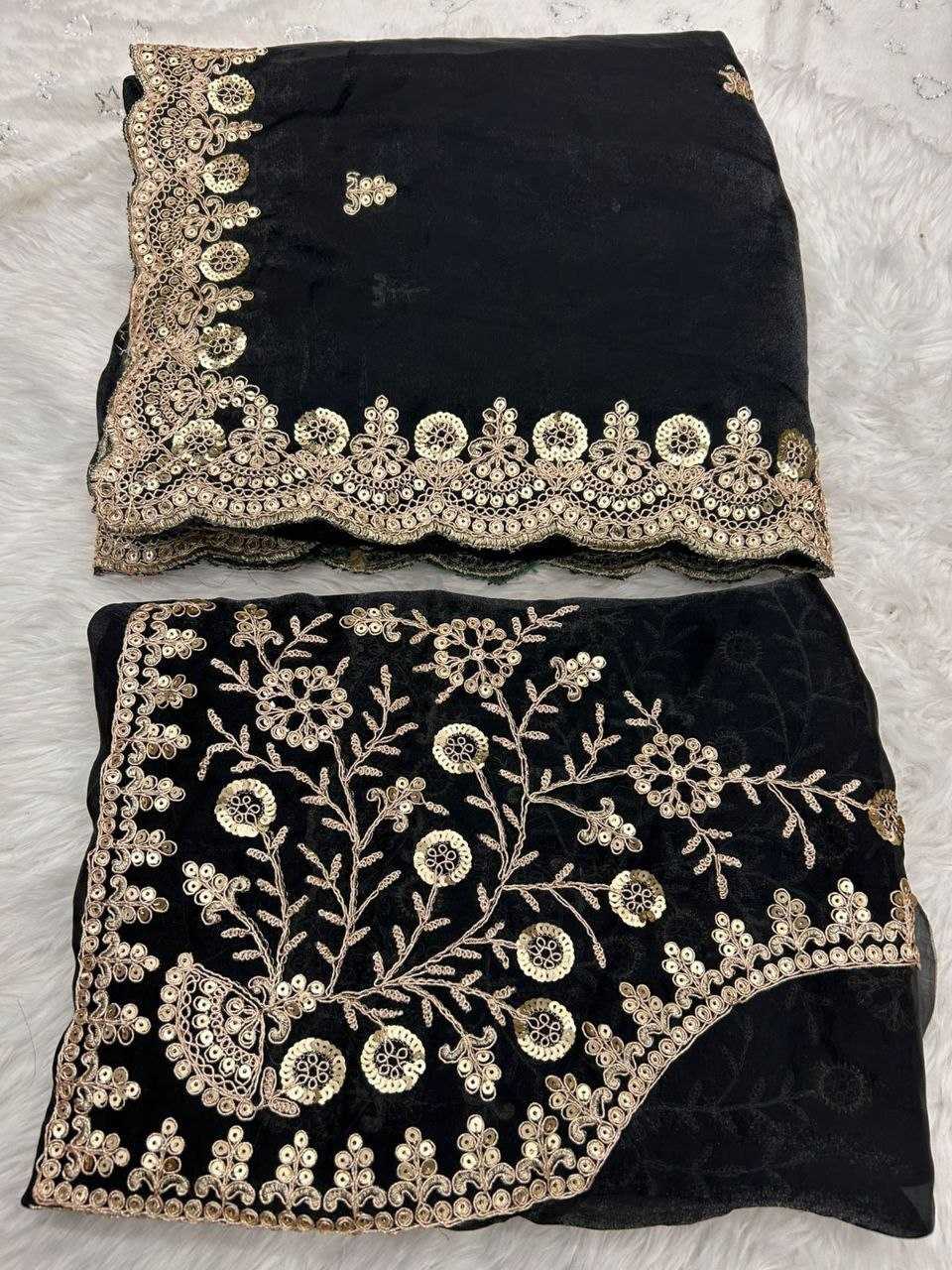 Blooming Party Wear Silk Saree