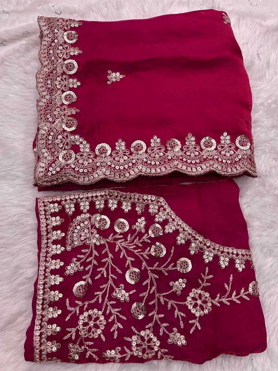 Blooming Party Wear Silk Saree