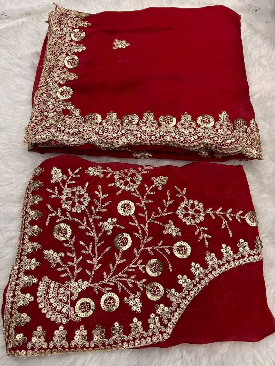 Blooming Party Wear Silk Saree