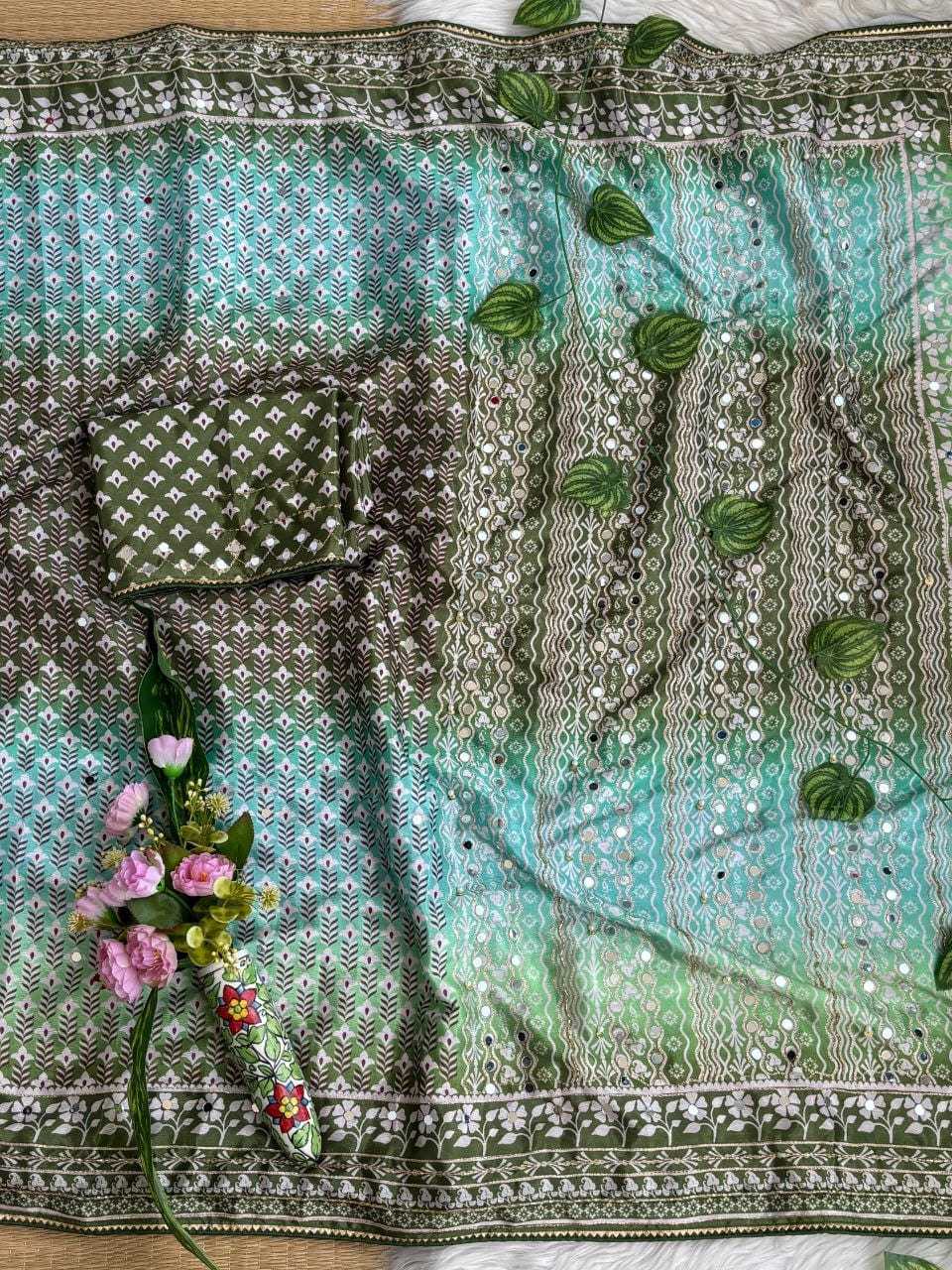 Arya Chinon Silk Designer Saree