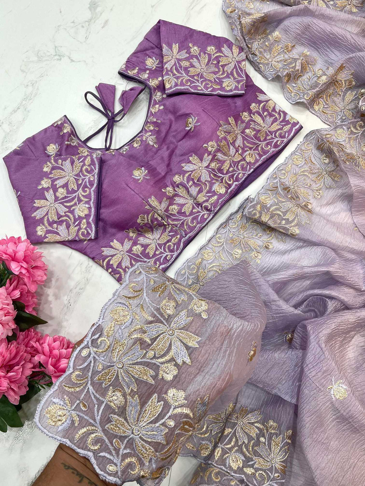 Crunchi Party Wear Saree