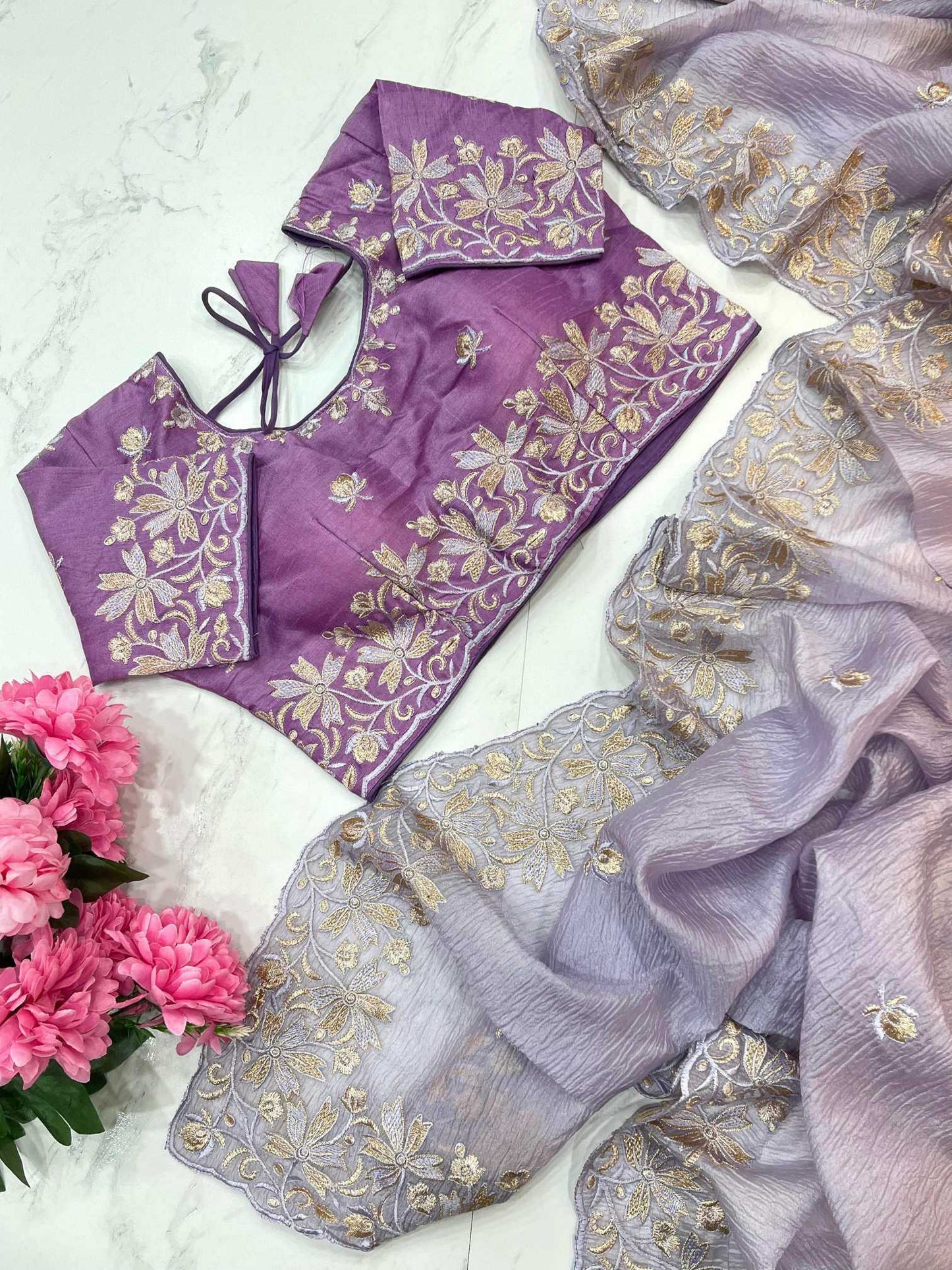 Crunchi Party Wear Saree