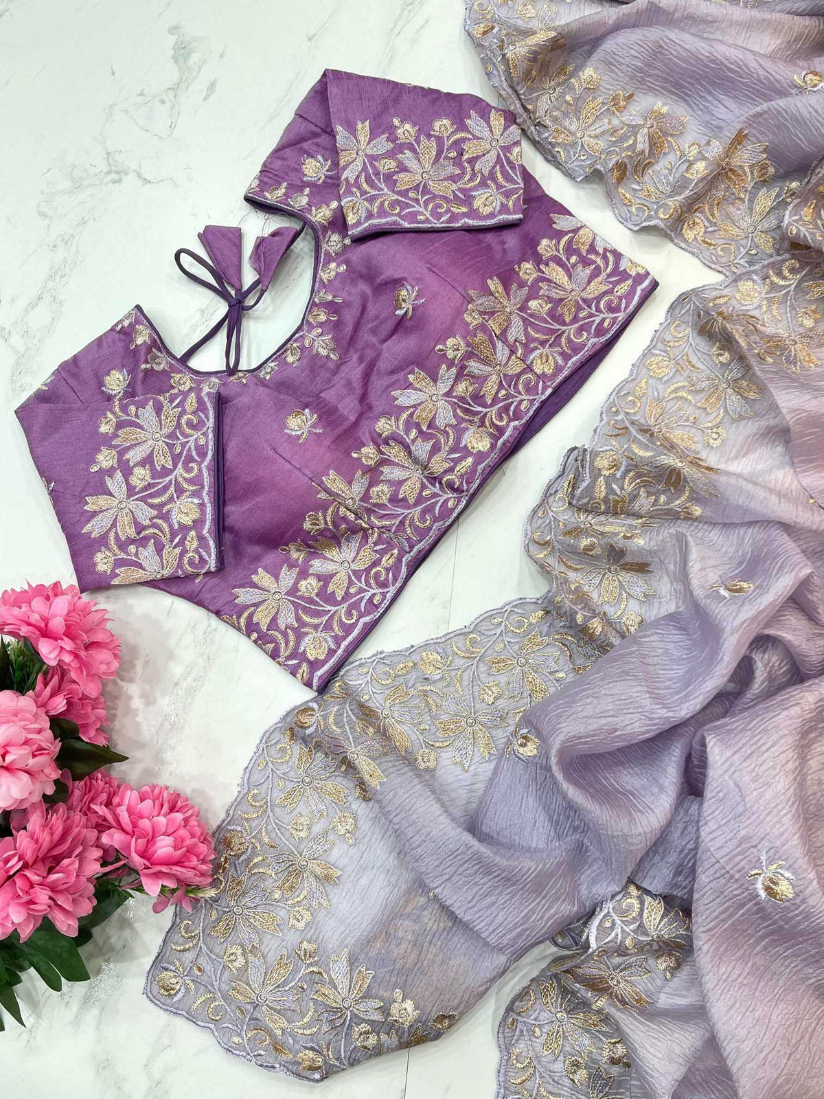 Crunchi Party Wear Saree