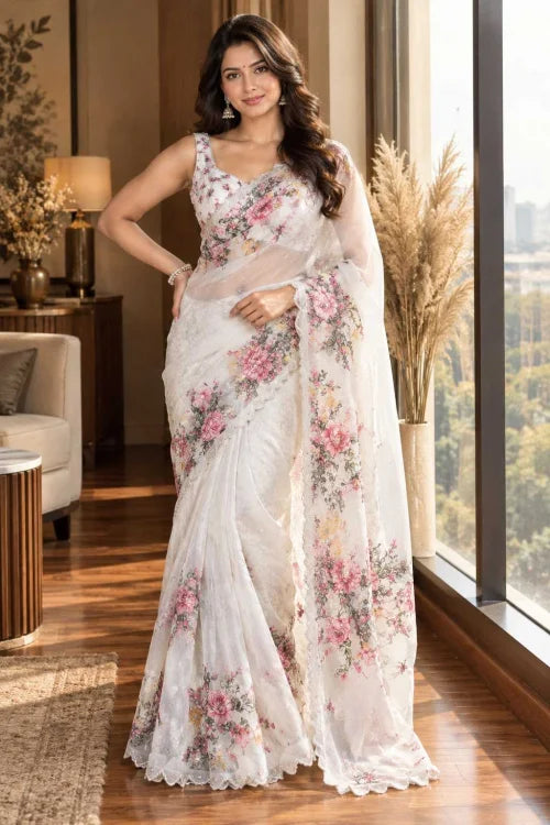 Lily Tabby Silk Designer Saree