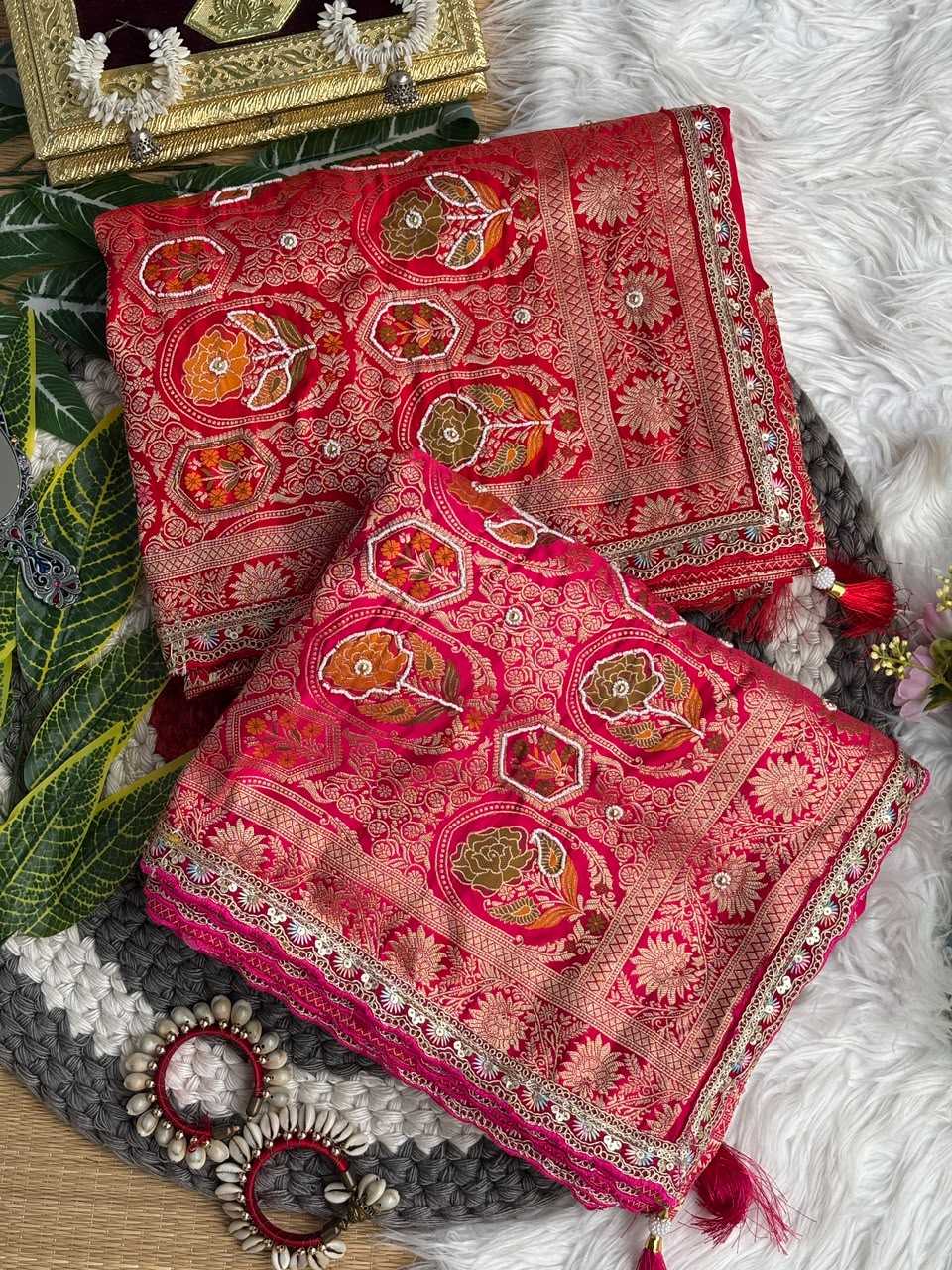 Loom Satin Silk Designer Saree