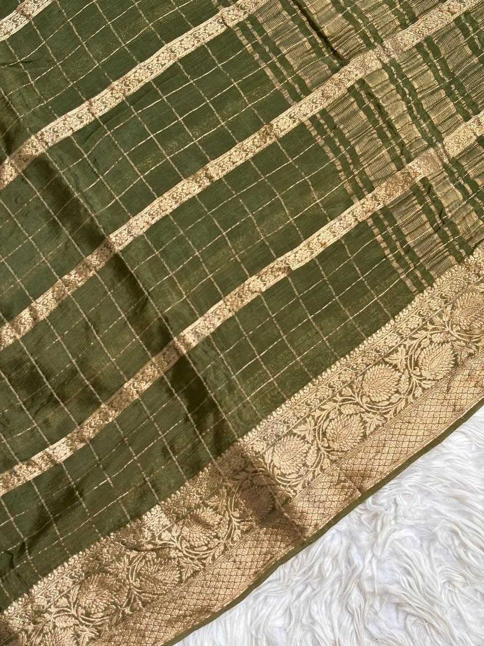 Heavy Chinnon Silk Work Saree