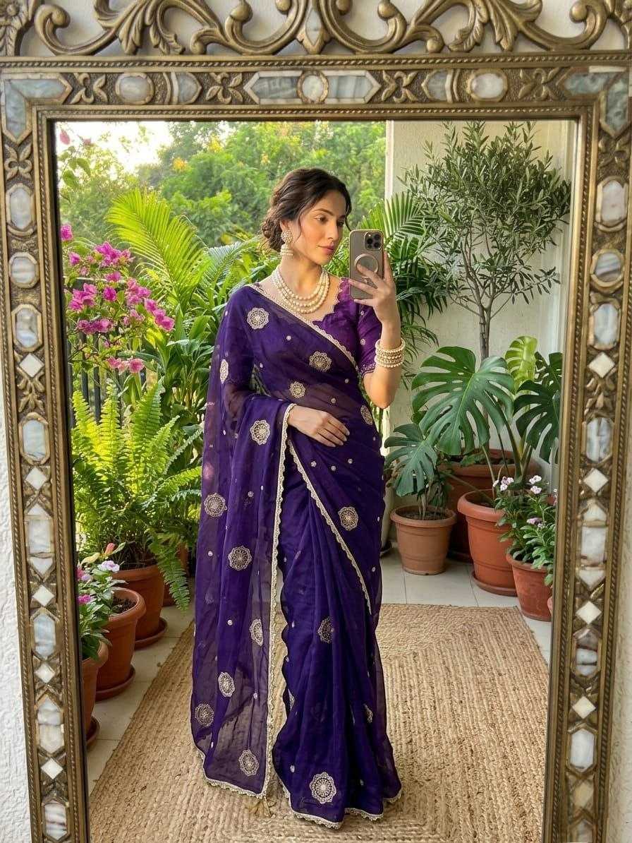 Space Silk Fancy Saree