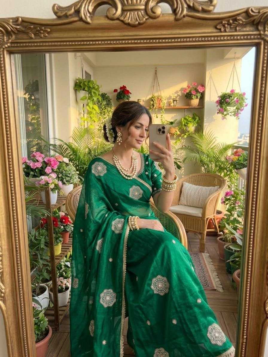 Space Silk Fancy Saree