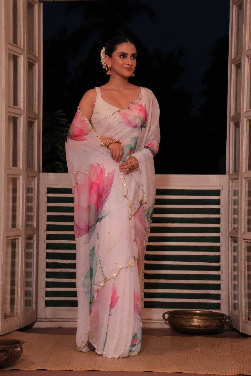 Tabby Silk Designer Saree