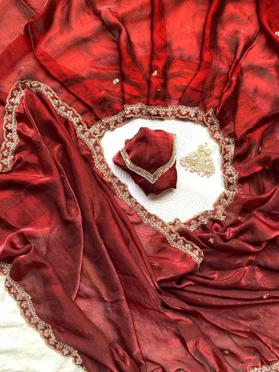 Ruhani Satin Designer Saree