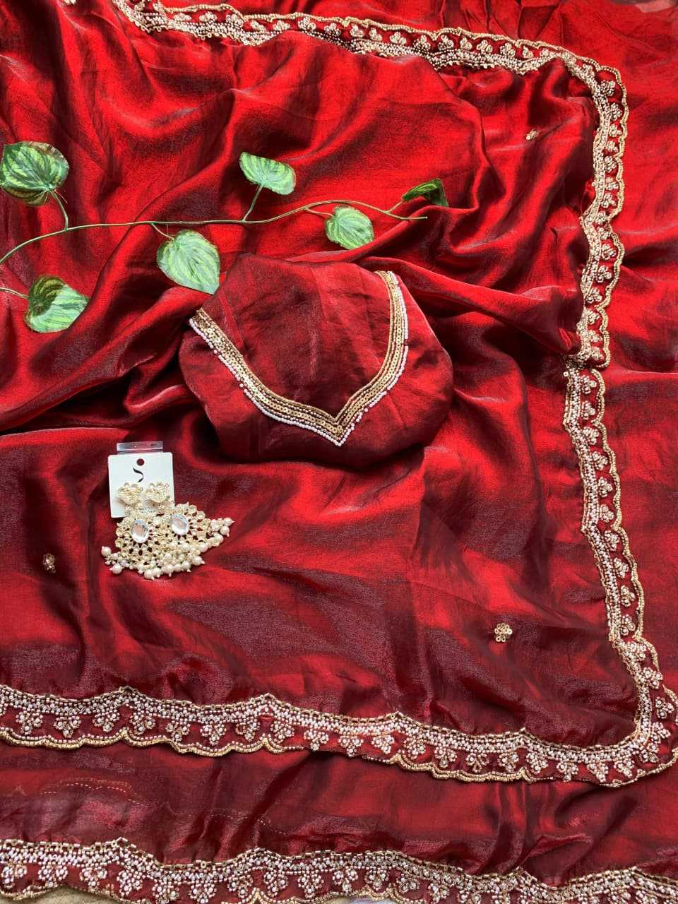 Ruhani Satin Designer Saree