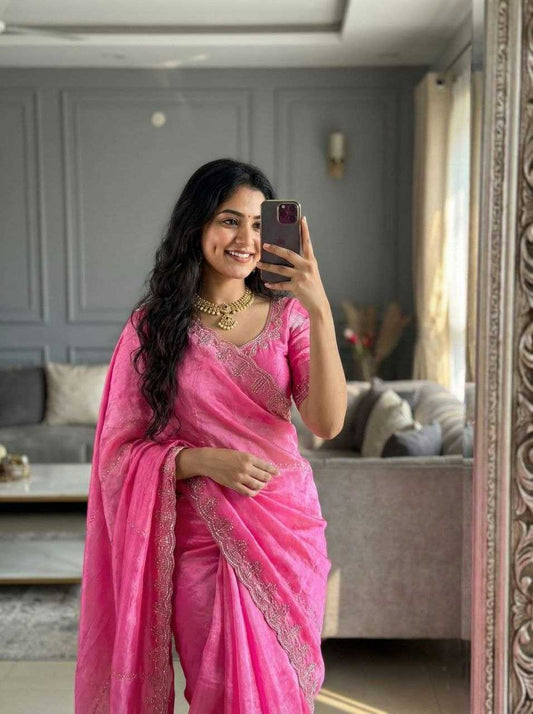 Space Silk Designer Saree