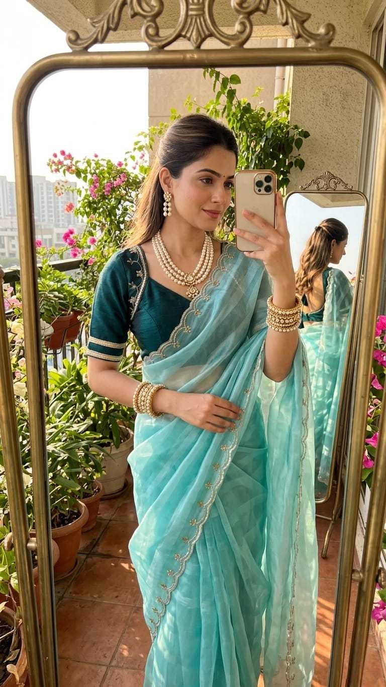 Simran Rimzim Silk Designer Saree