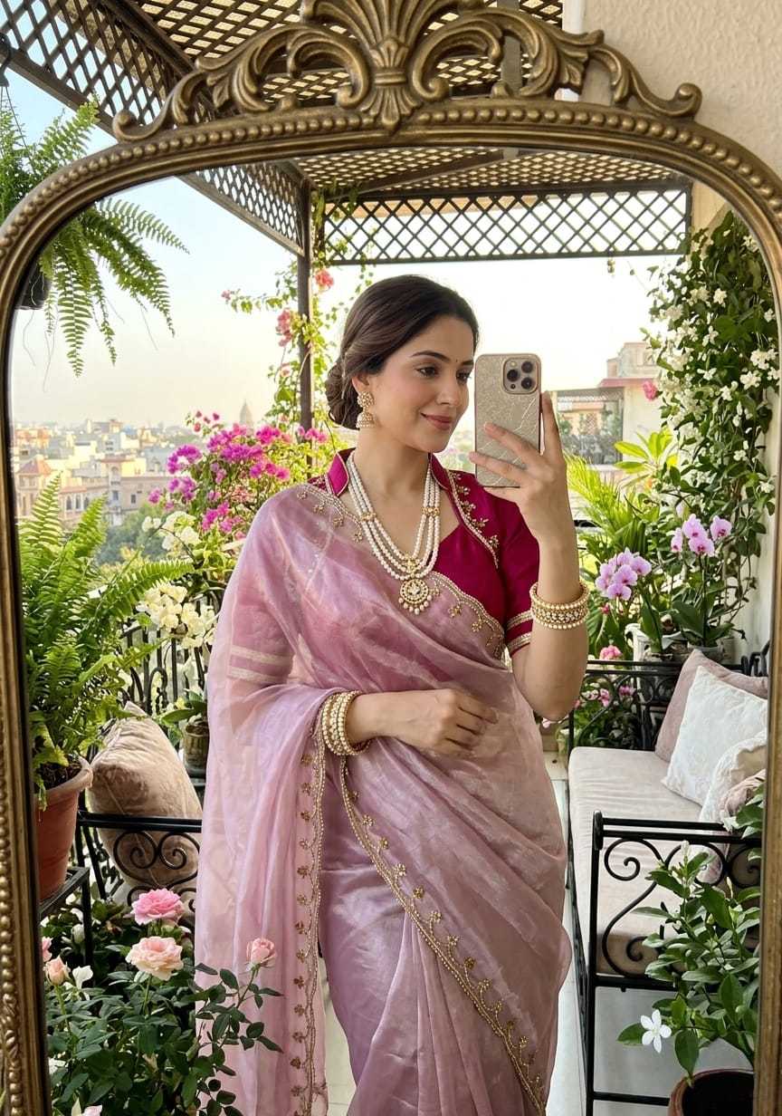 Simran Rimzim Silk Designer Saree