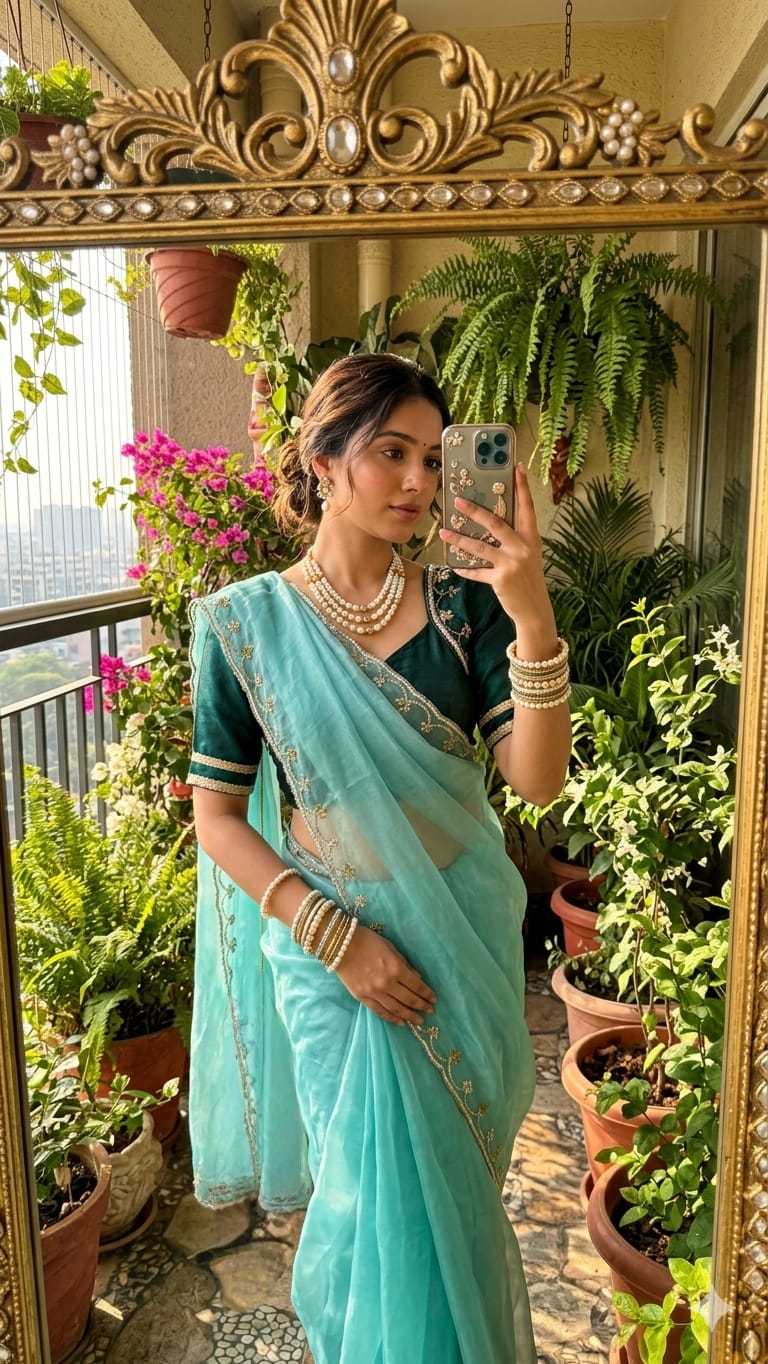 Simran Rimzim Silk Designer Saree