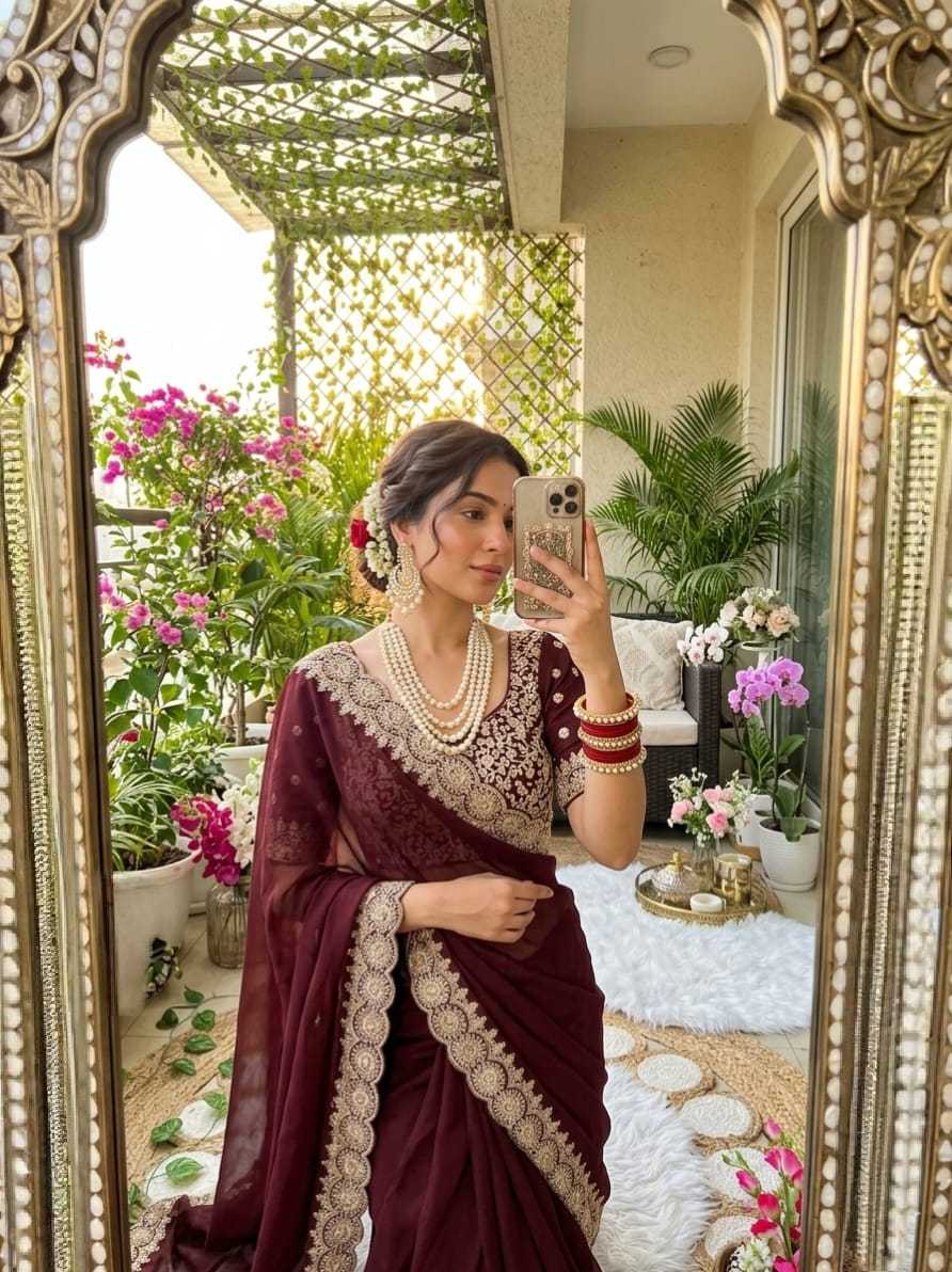 Sonarika Rangoli Silk Sequence Saree