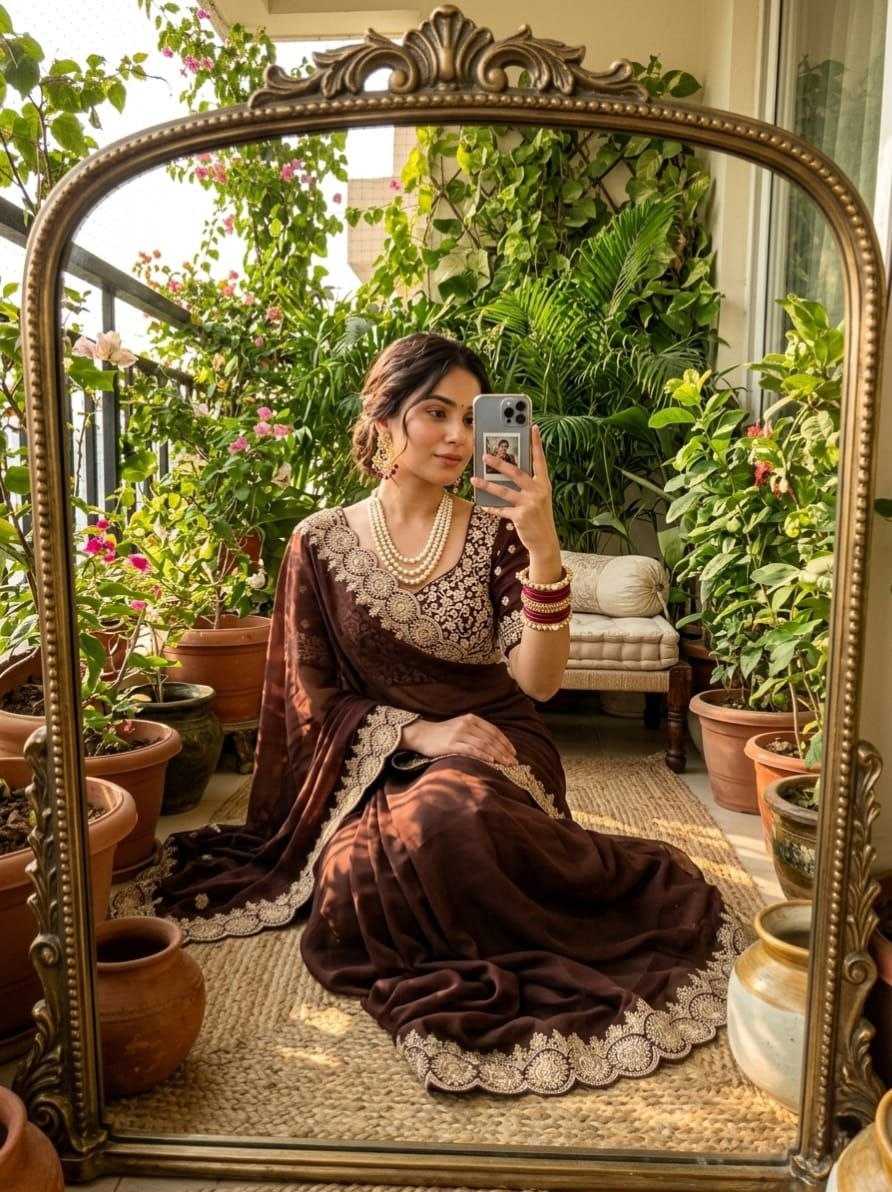 Rangoli Silk Sequence Saree