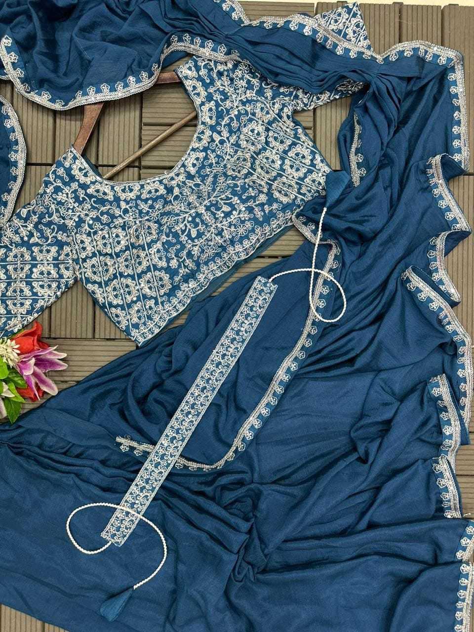 Chinon Ready To Wear Saree