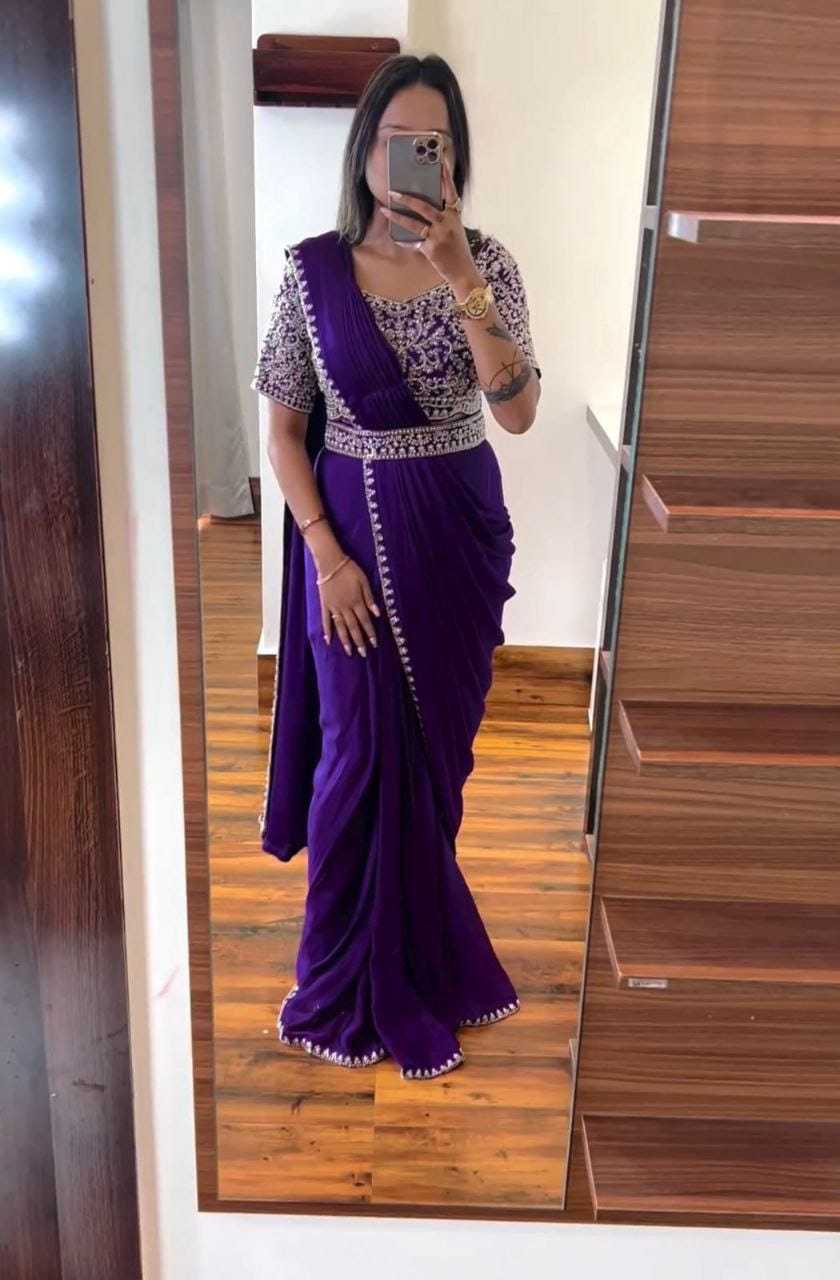 Chinon Ready To Wear Saree