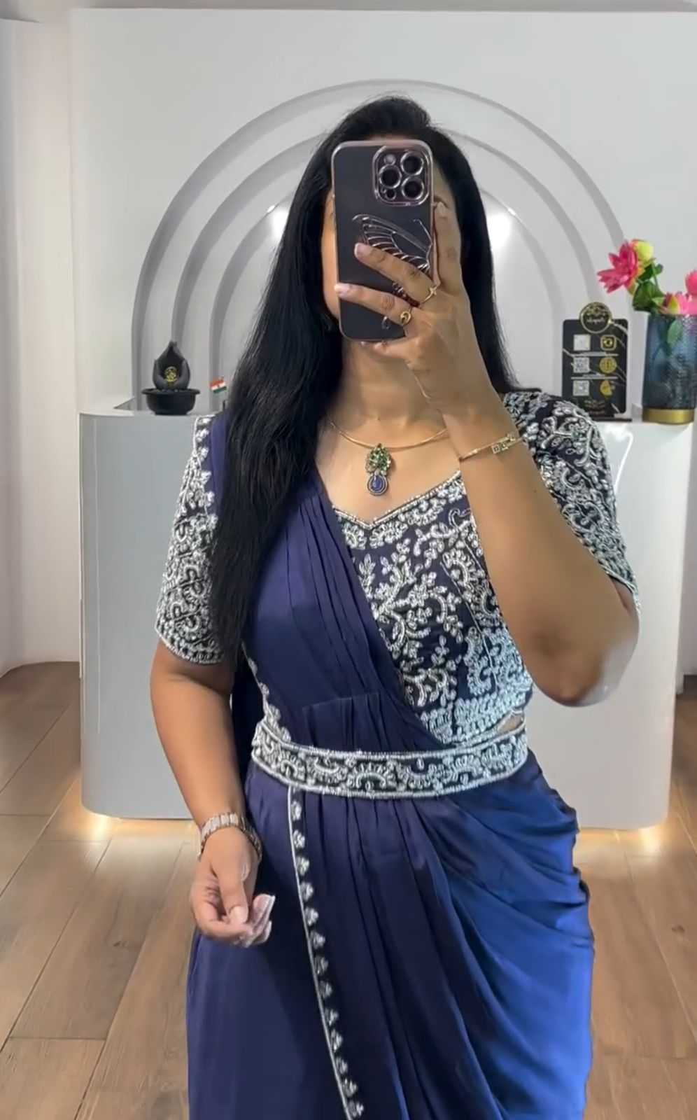 Chinon Ready To Wear Saree