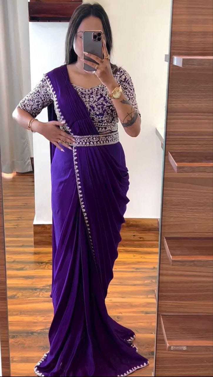 Chinon Ready To Wear Saree