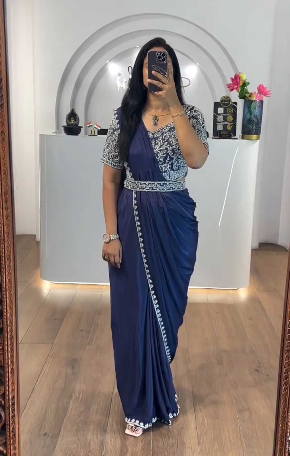 Chinon Ready To Wear Saree