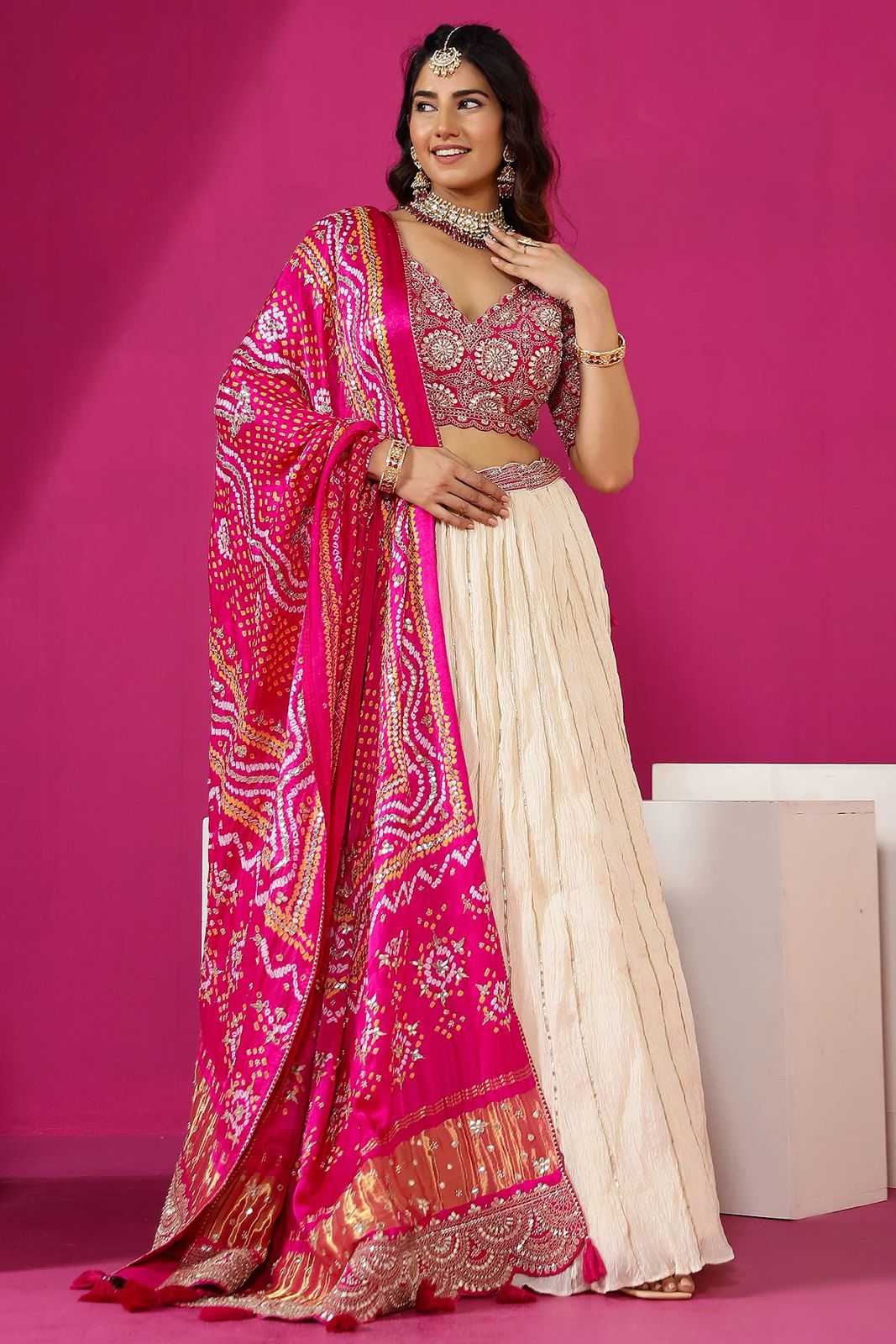 Chinon Printed Lehenga
