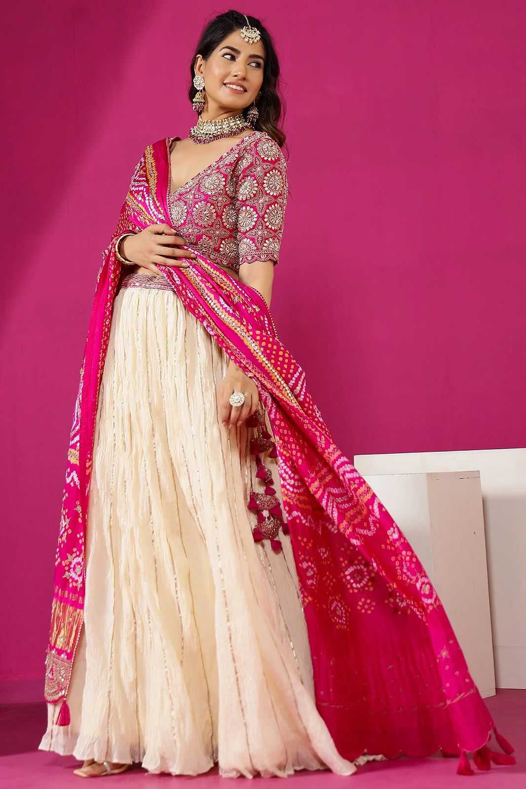Chinon Printed Lehenga