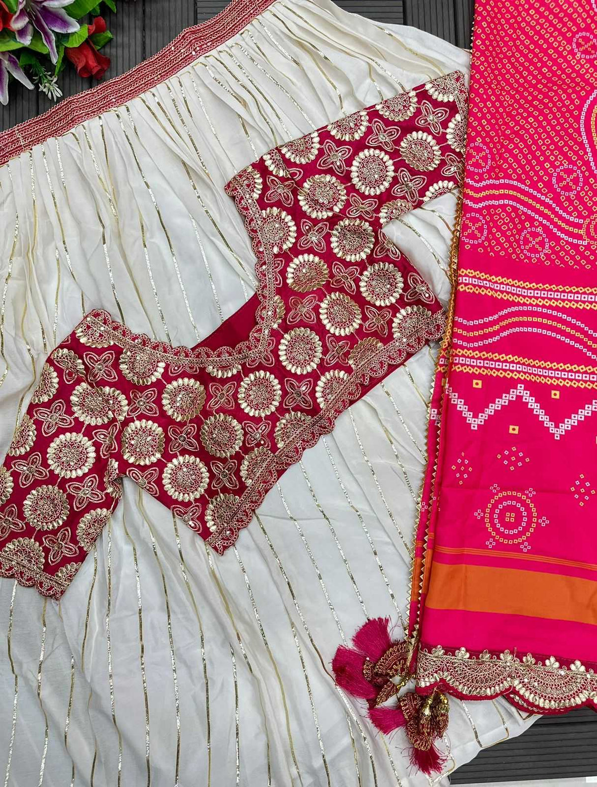 Chinon Printed Lehenga