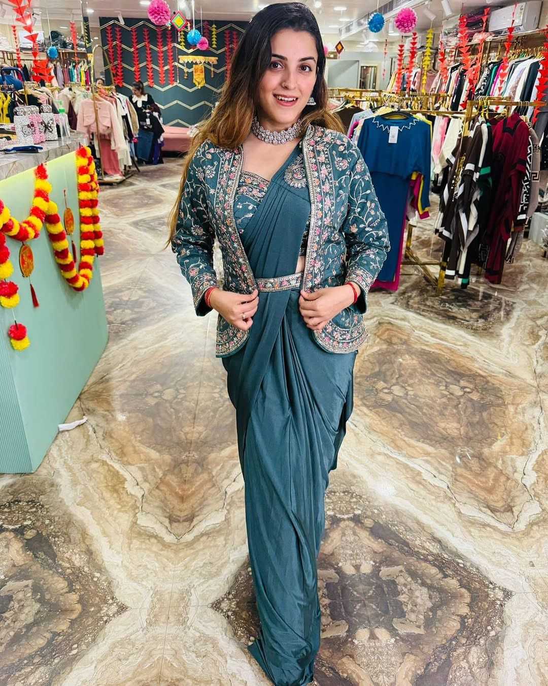 Satin Ready To Wear Saree