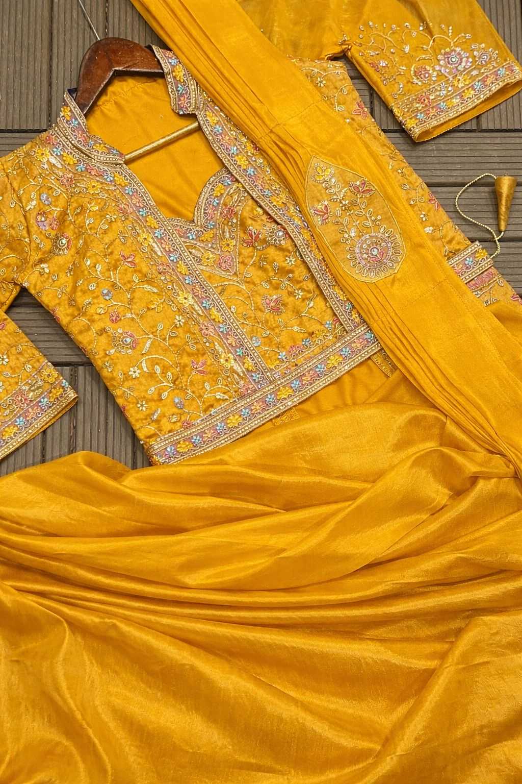 Satin Ready To Wear Saree
