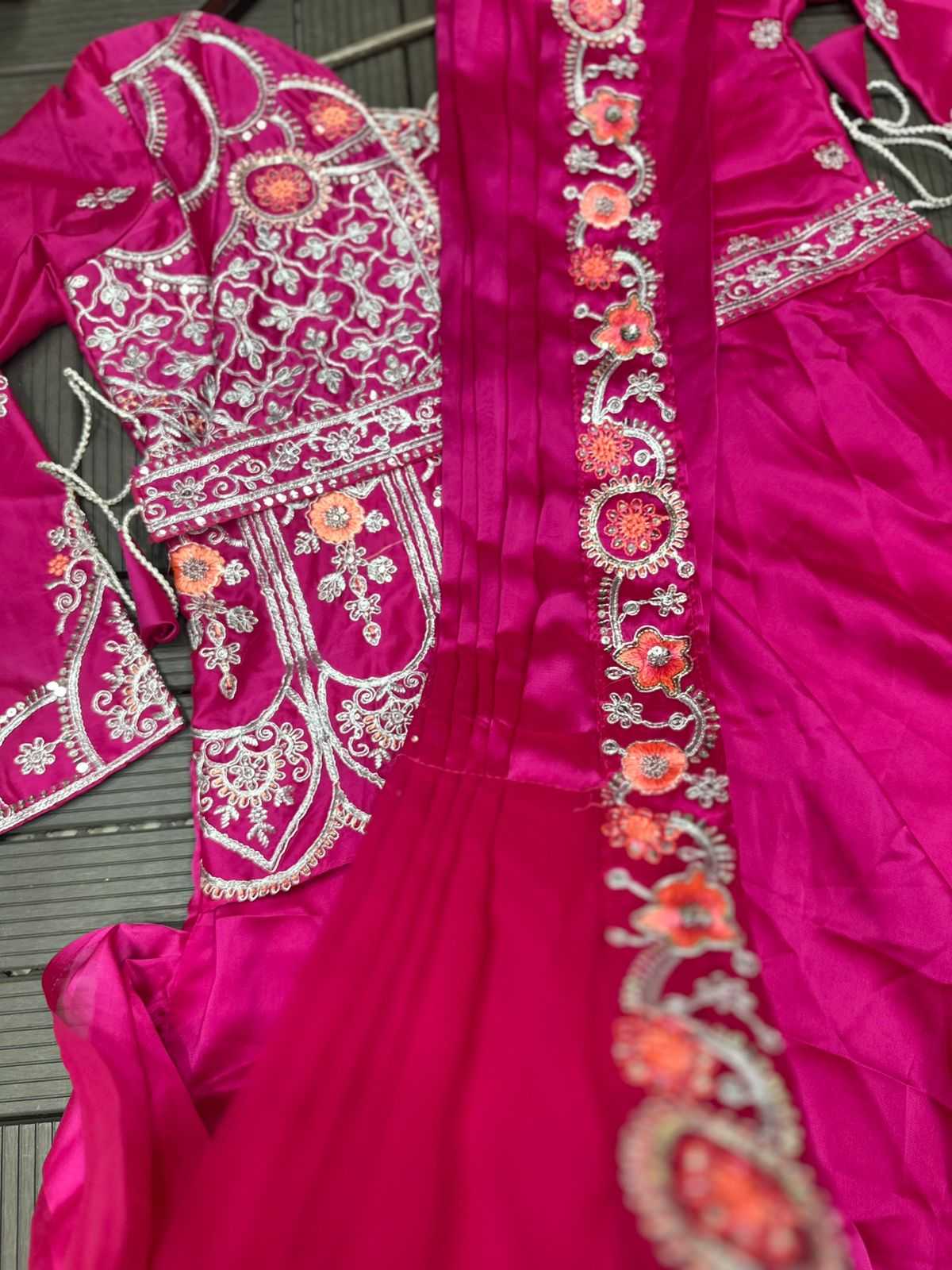 Rangoli Silk Embroidery Gown
