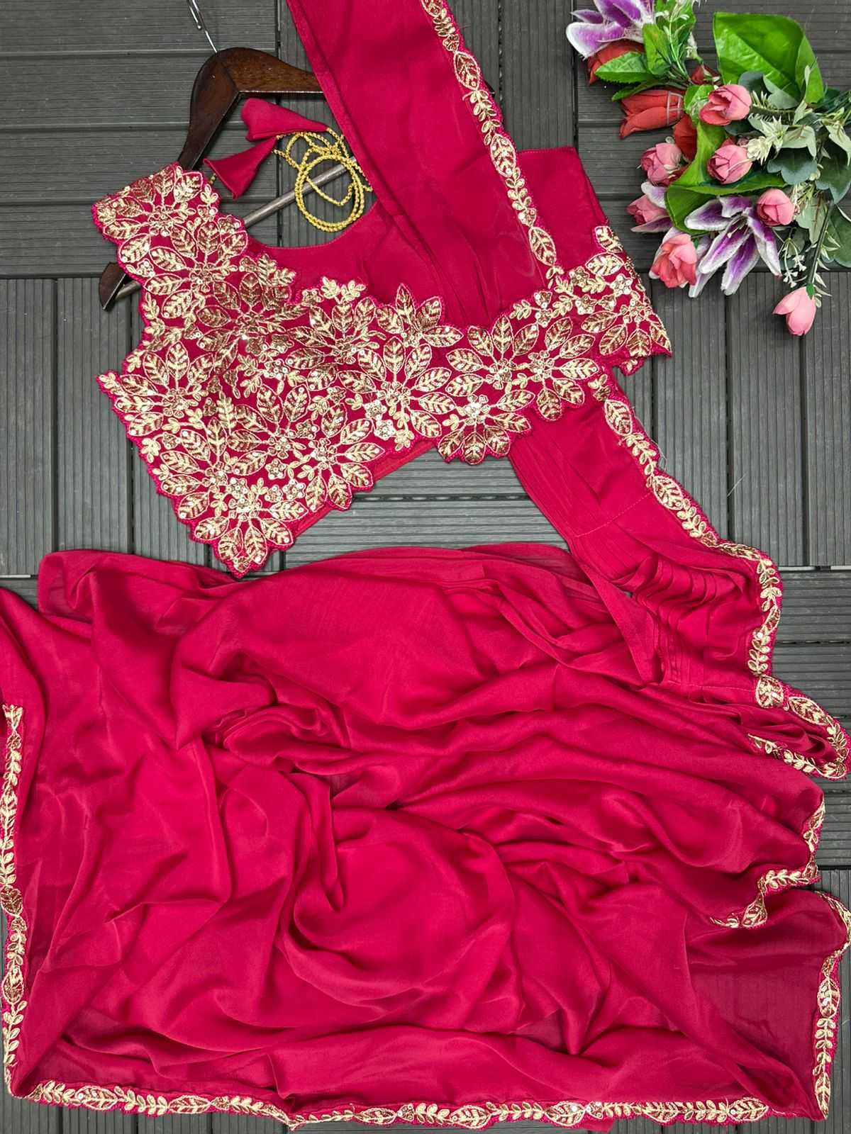 Rangoli Silk Designer Saree in Pink