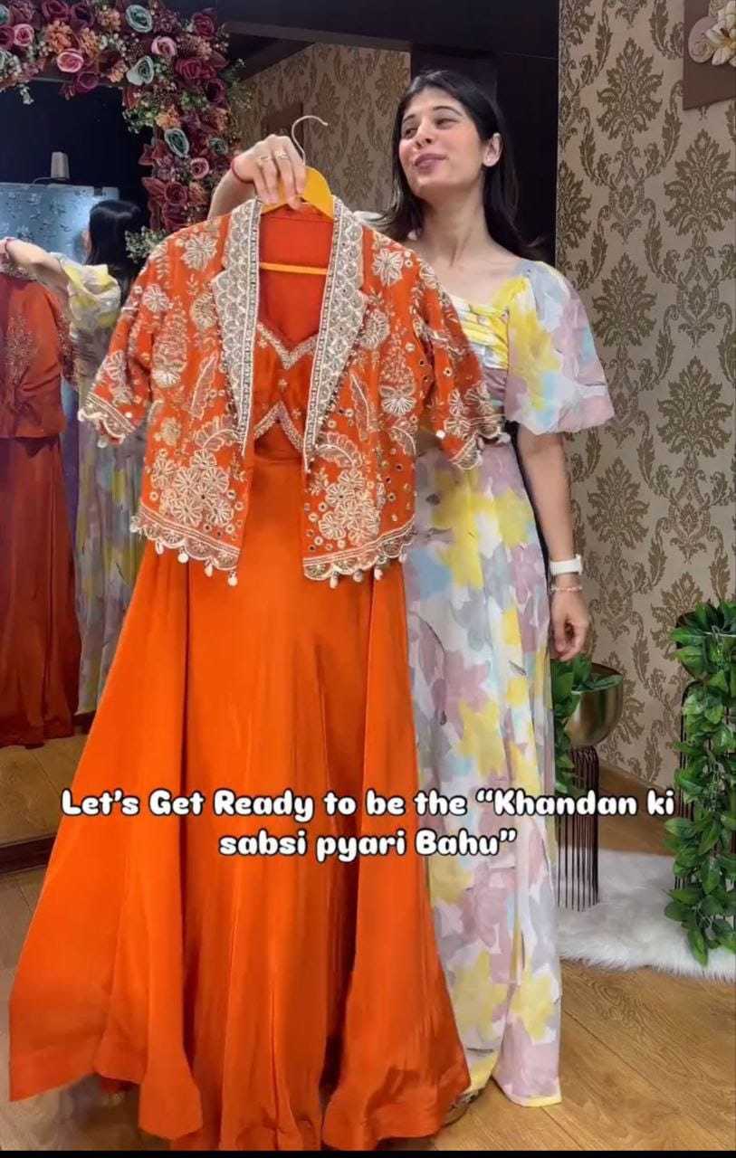 Rangoli Silk Designer Lehenga 204