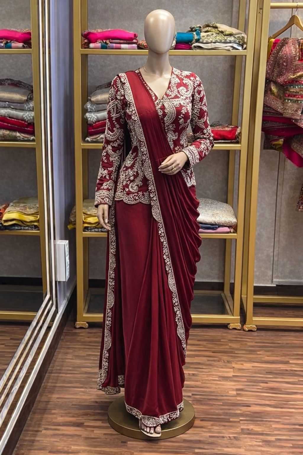 Chinon Ready To Wear Saree