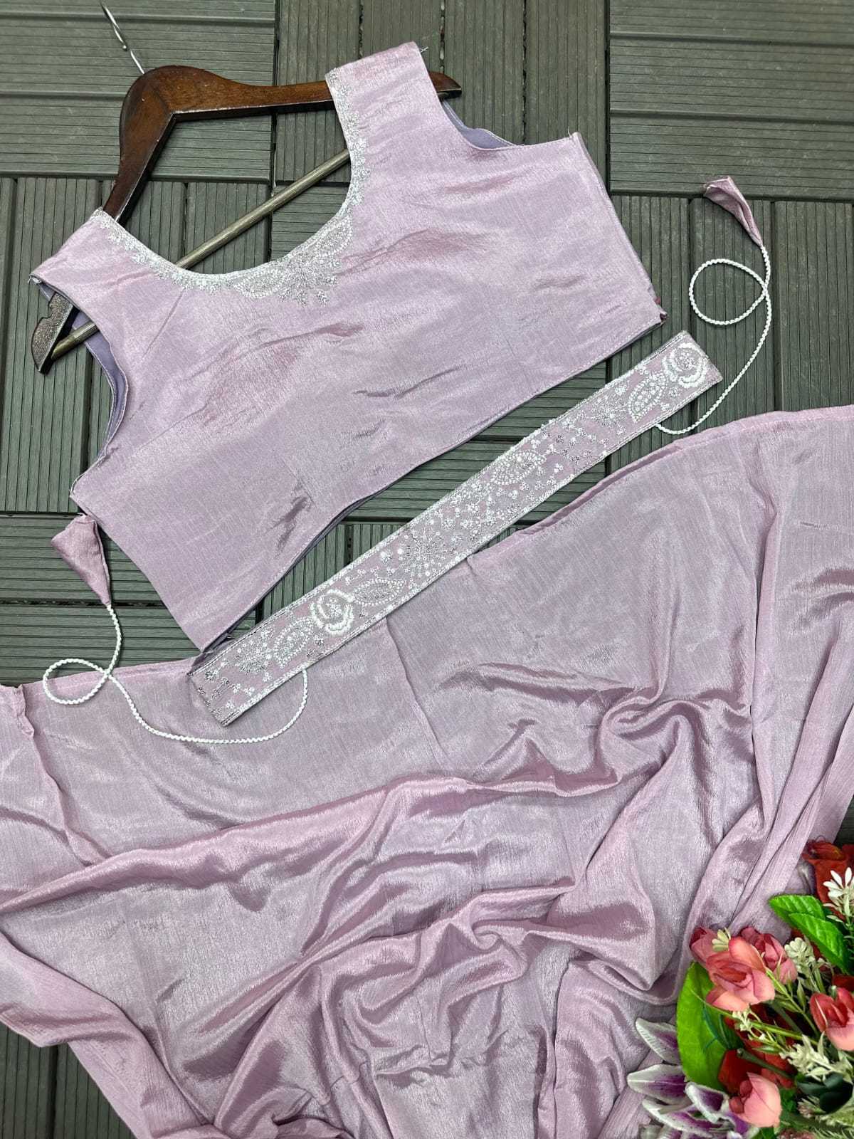Chinon Sequence Saree