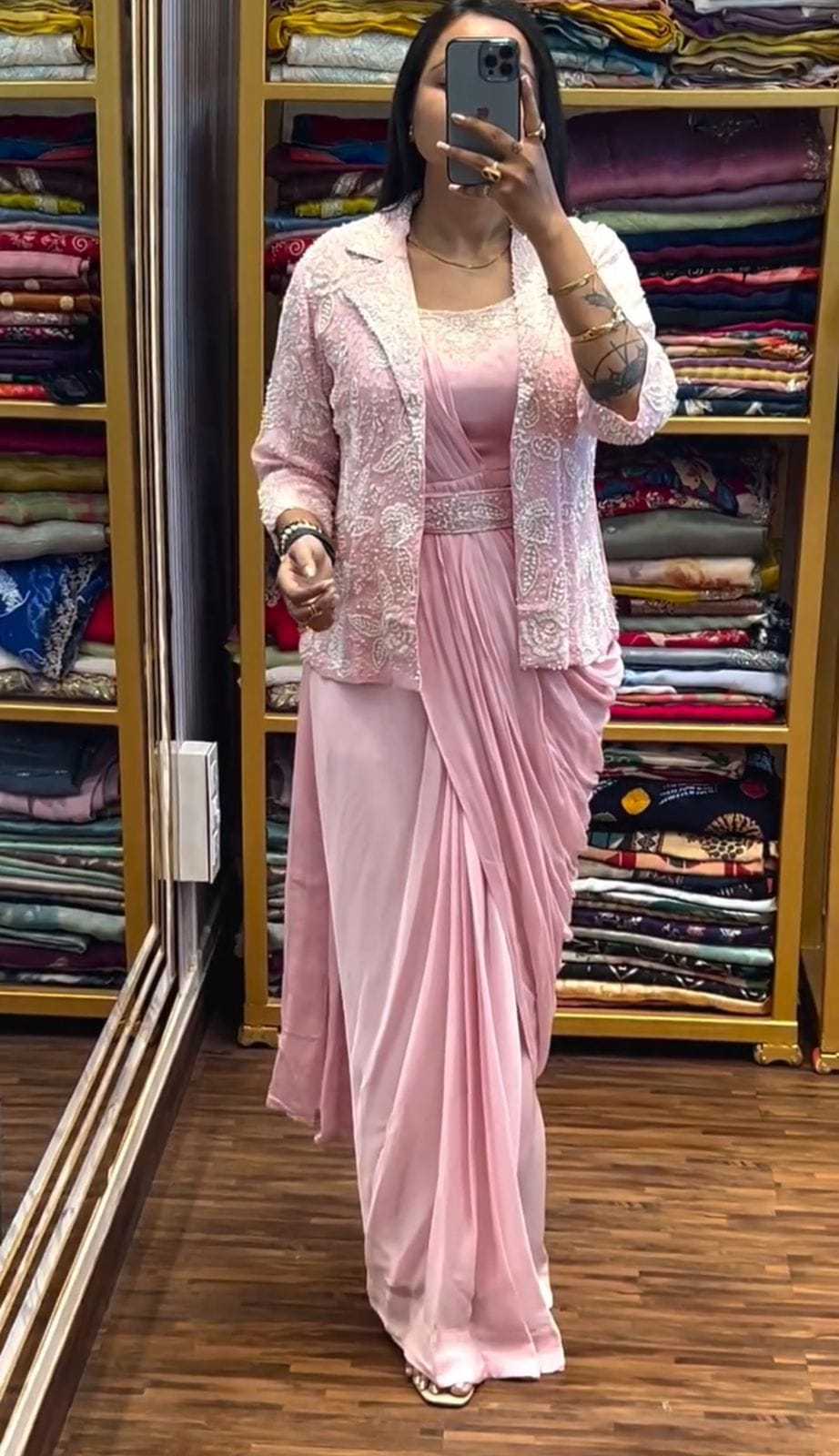 Chinon Sequence Saree
