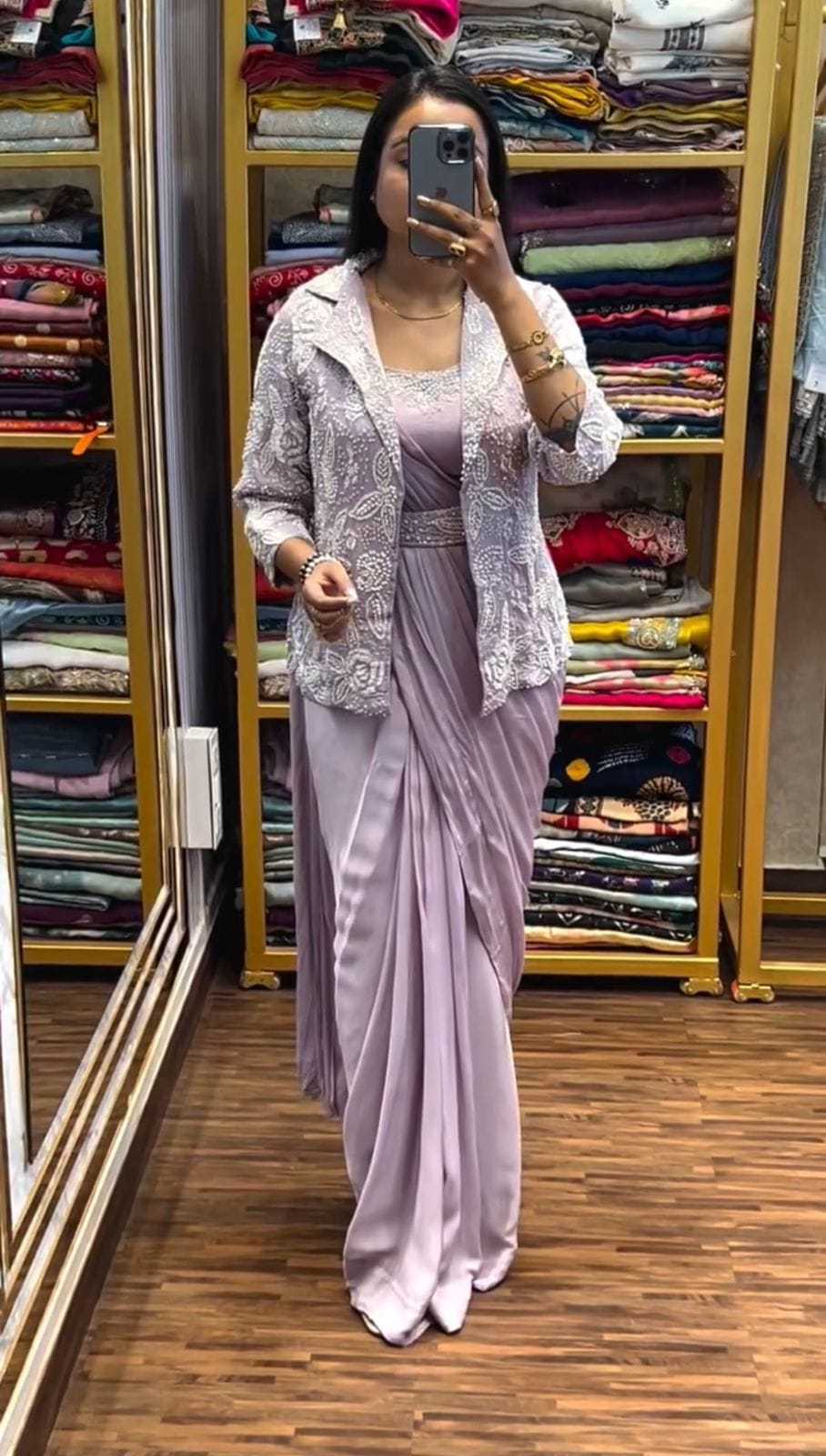 Chinon Sequence Saree