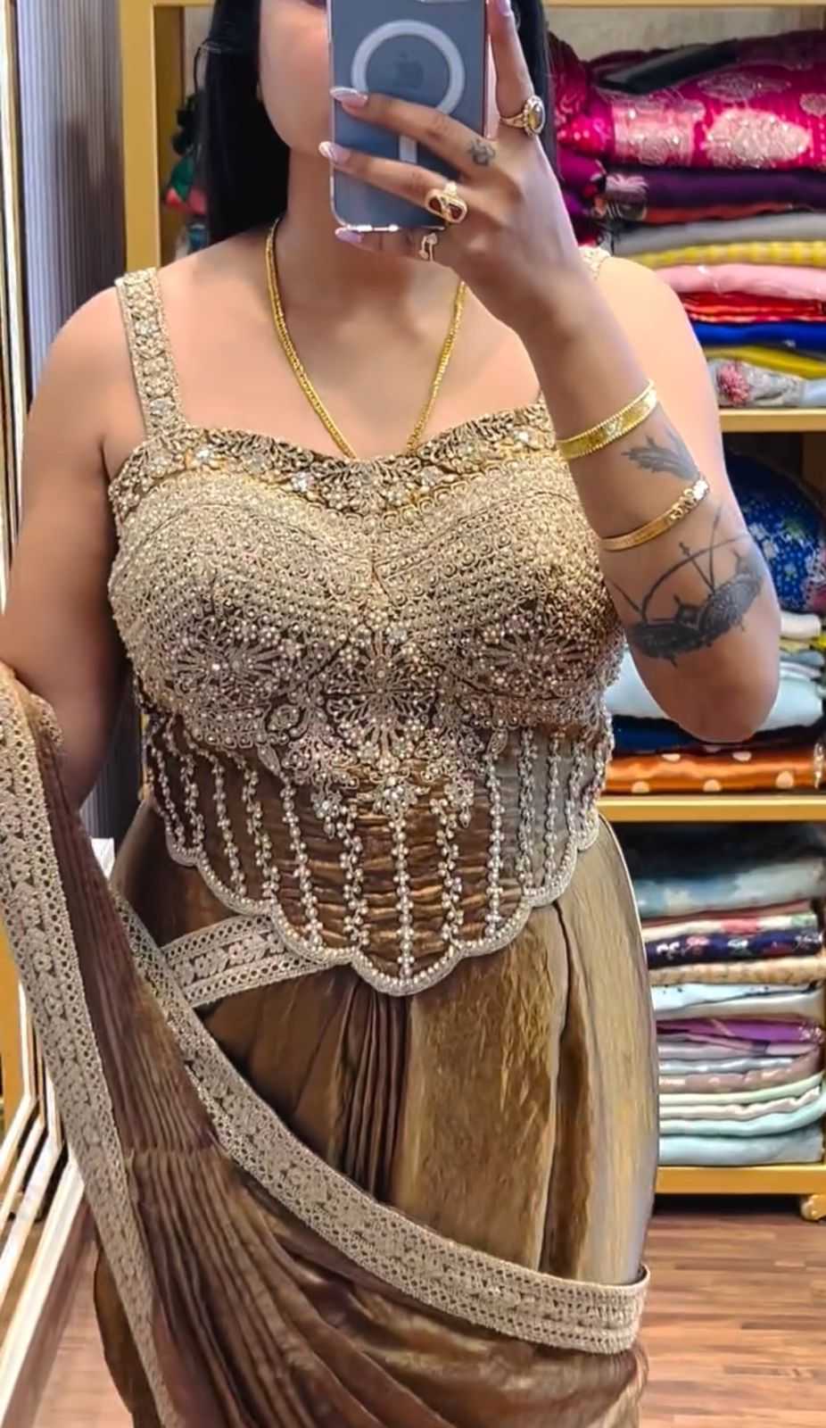 Fendy Sequence Saree