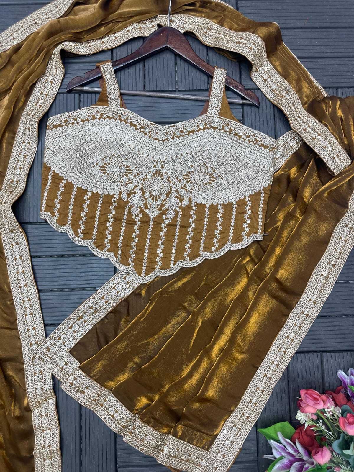Satin Ready To Wear Saree