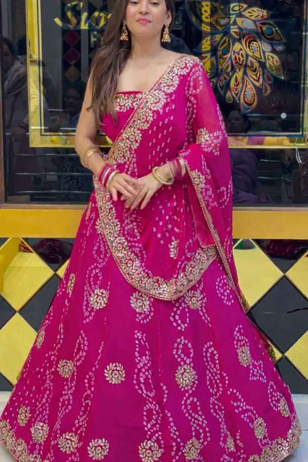Georgette Printed Lehenga