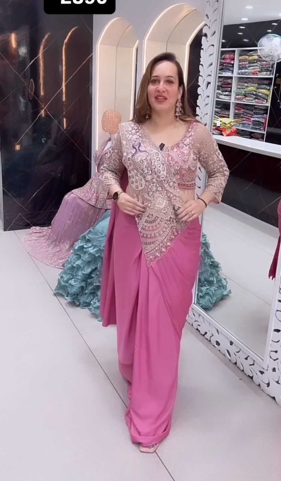 Crepe Ready To Wear Saree
