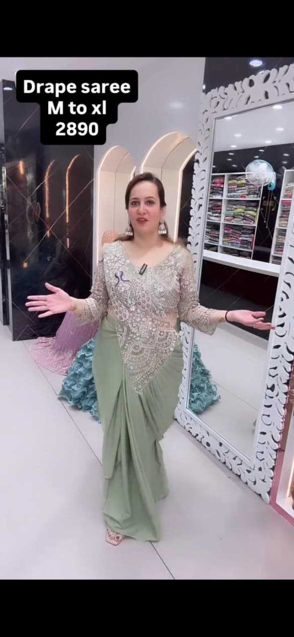 Crepe Ready To Wear Saree