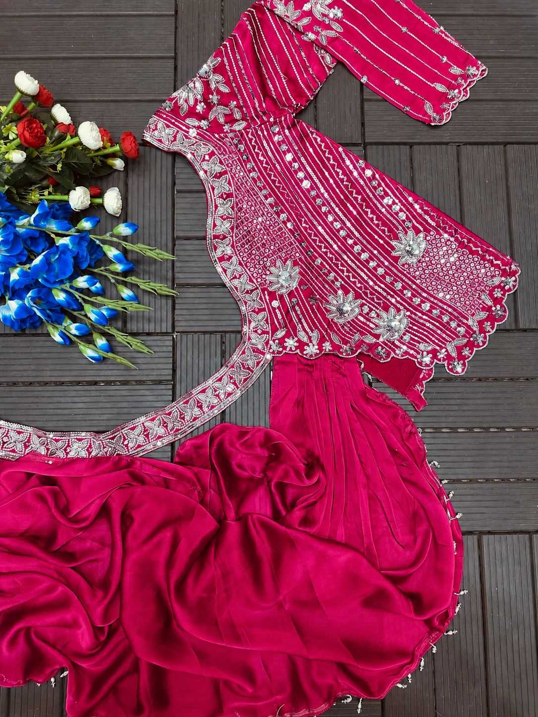 Rangoli Silk Embroidered Lehenga