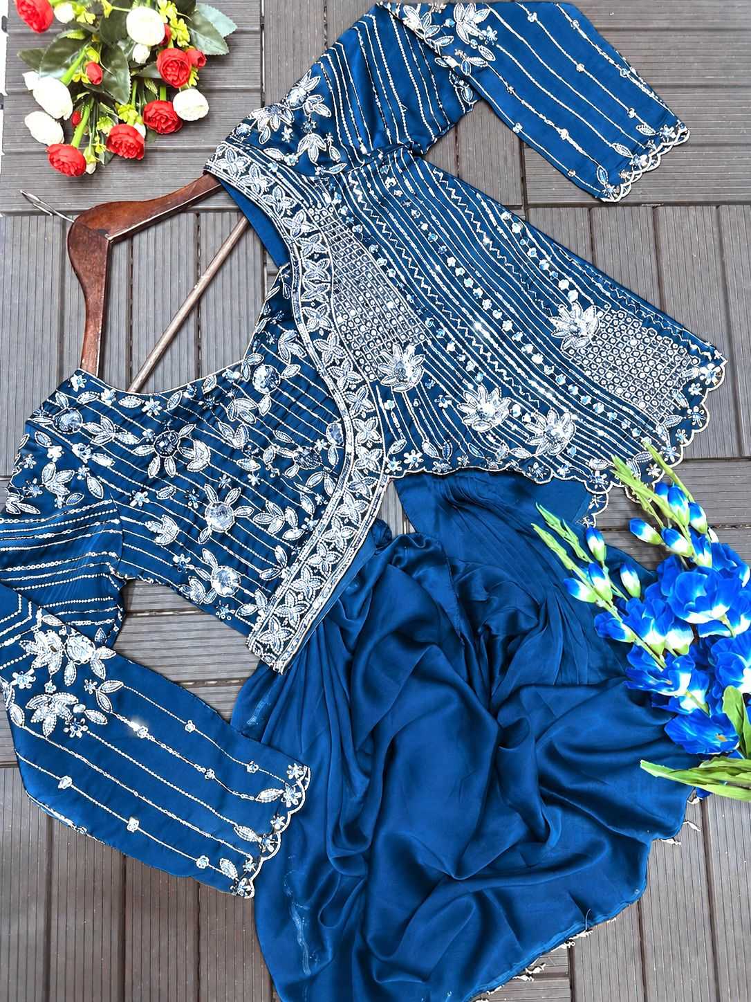 Rangoli Silk Embroidered Lehenga