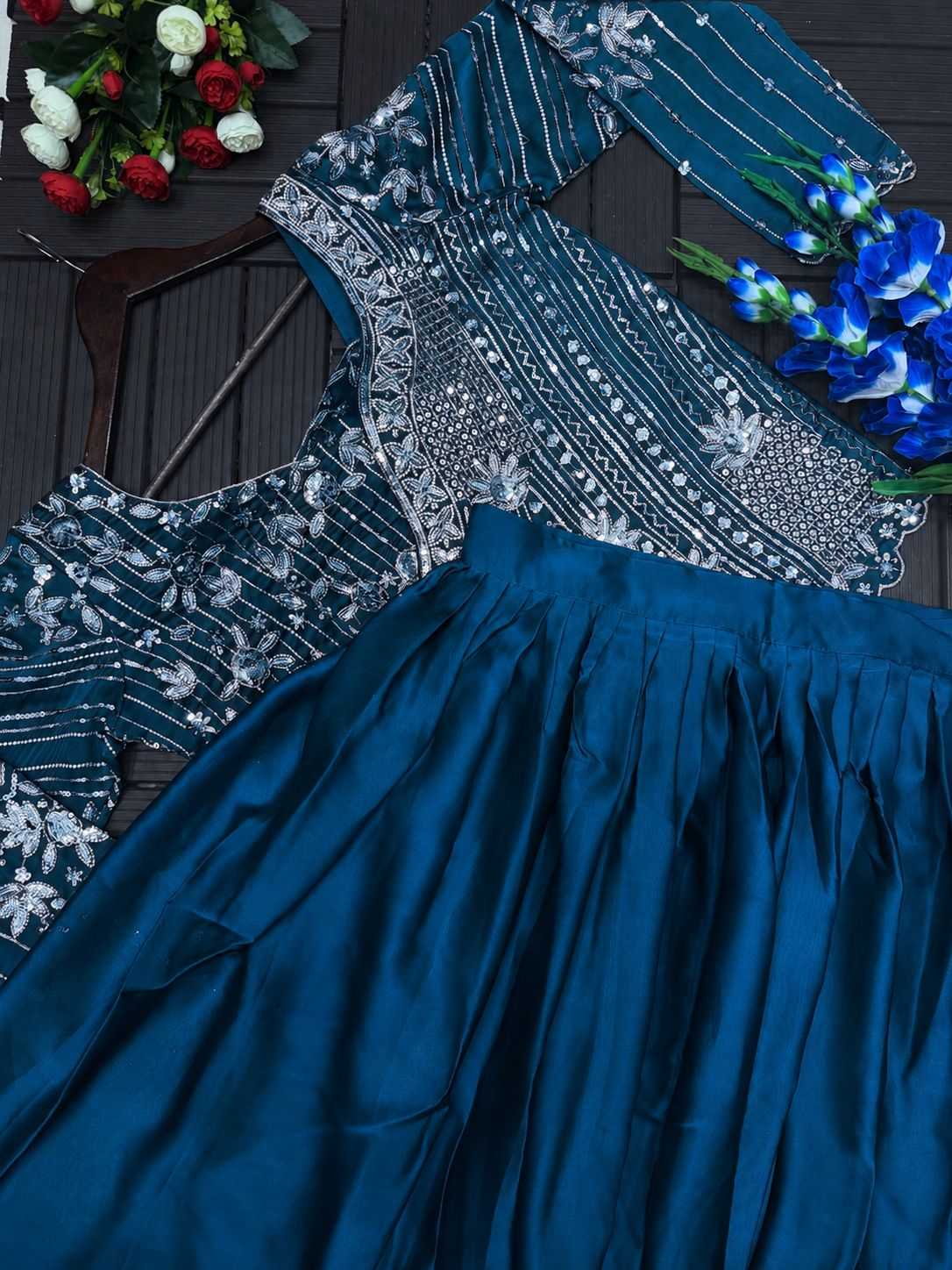 Rangoli Silk Embroidered Lehenga