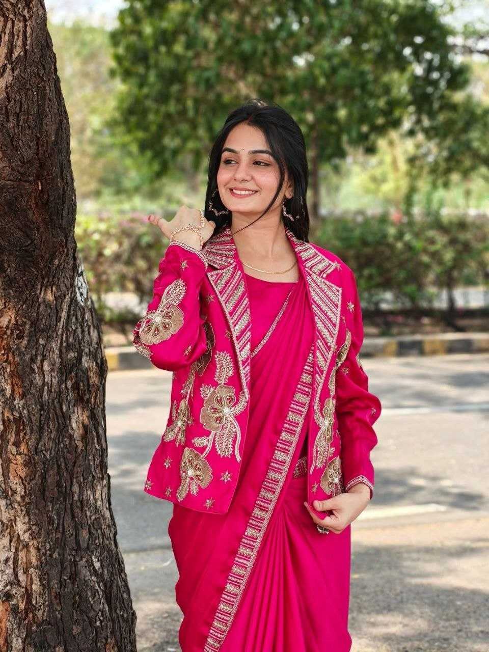 Heavy Crepe Party Wear Saree