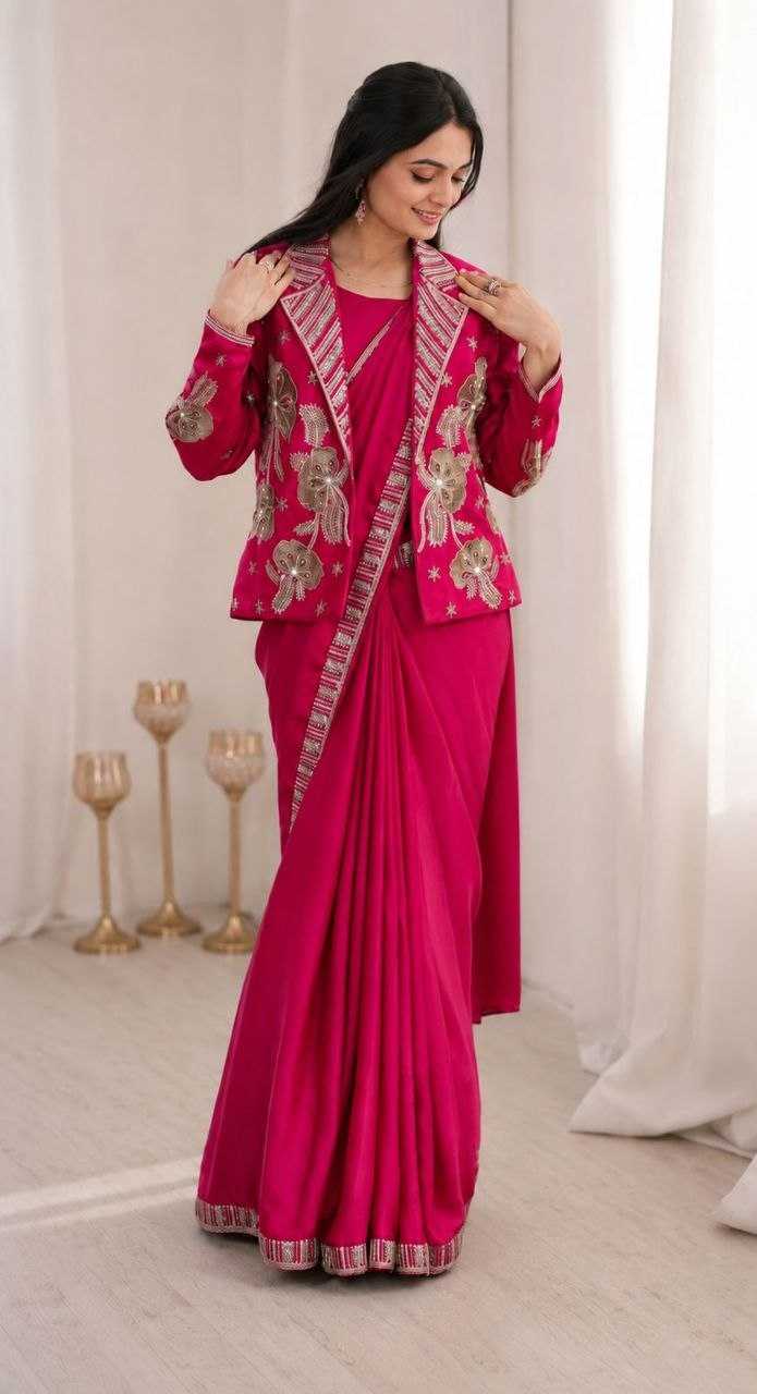 Heavy Crepe Party Wear Saree